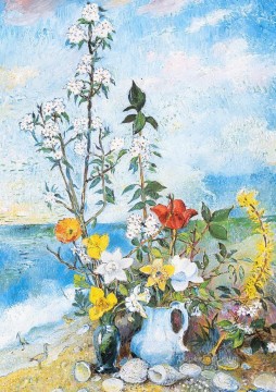 Flowers Painting - still life with a jug modern decor flowers